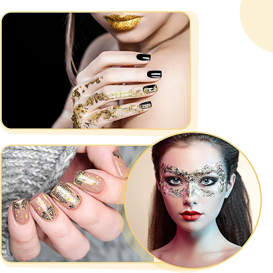 Amazon | 金箔 フェイク 9cm×9cm 100枚入り 模造金箔 ゴールド